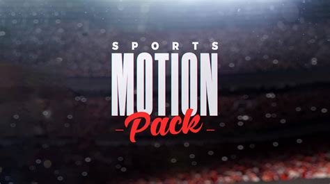 Sports Motion Graphics Templates